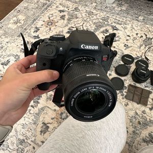 Rebel T6i CANON camera WITH extra 50mm lens